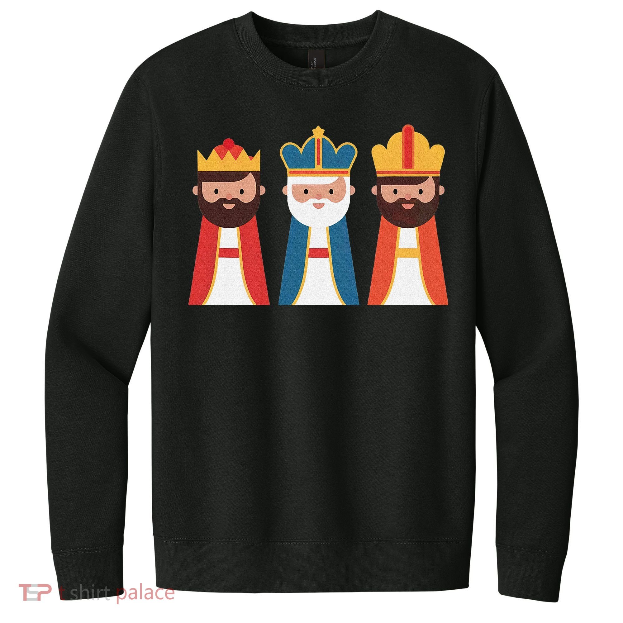 Epiphany Feliz Dia De Reyes Three Wise Happy Holy Kings V.I.T. Fleece Crew Sweatshirt