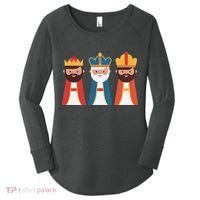 Epiphany Feliz Dia De Reyes Three Wise Happy Holy Kings Women's Perfect Tri Tunic Long Sleeve Shirt thumb 0