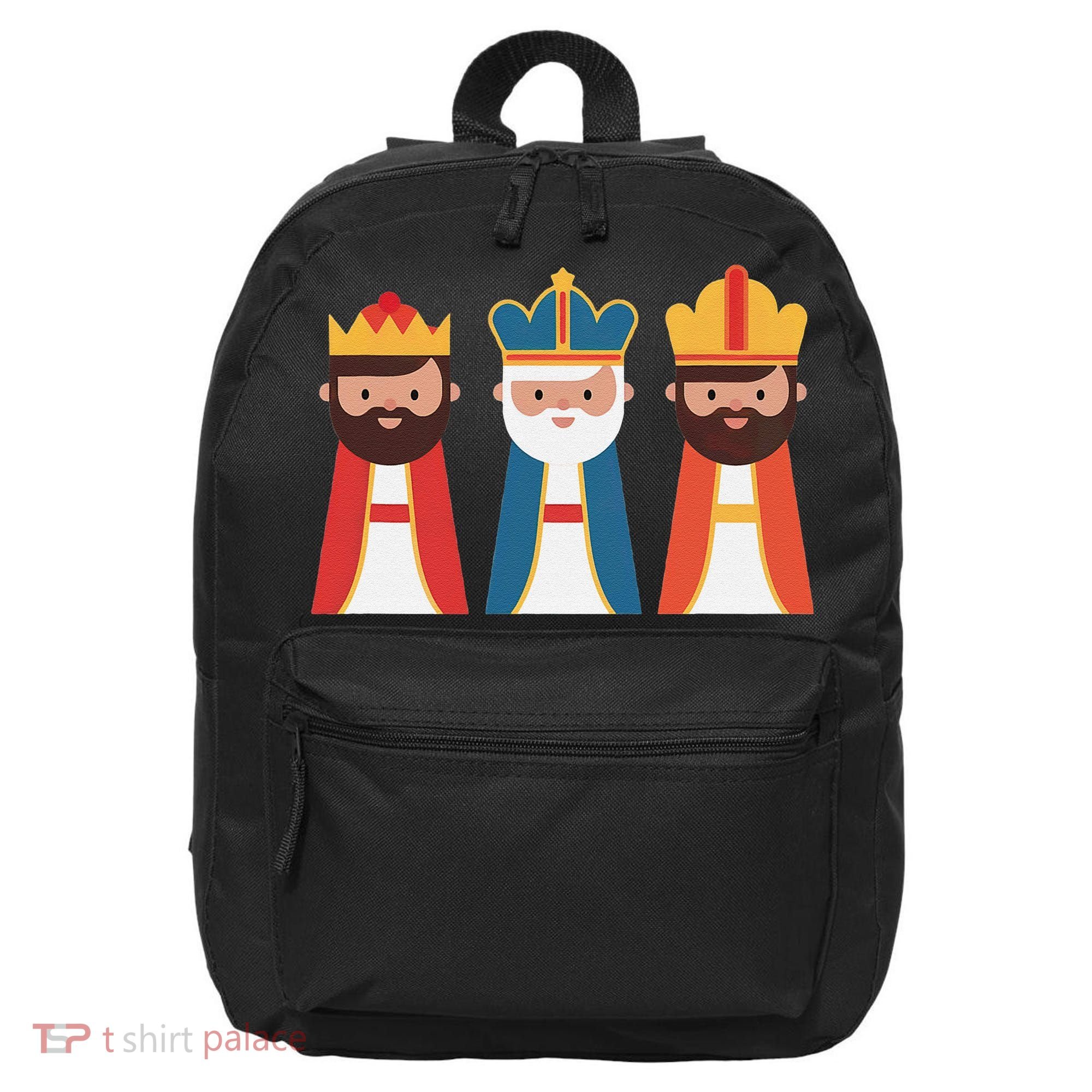 Epiphany Feliz Dia De Reyes Three Wise Happy Holy Kings 16 in Basic Backpack