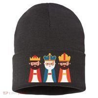 Epiphany Feliz Dia De Reyes Three Wise Happy Holy Kings Sustainable Knit Beanie thumb 0