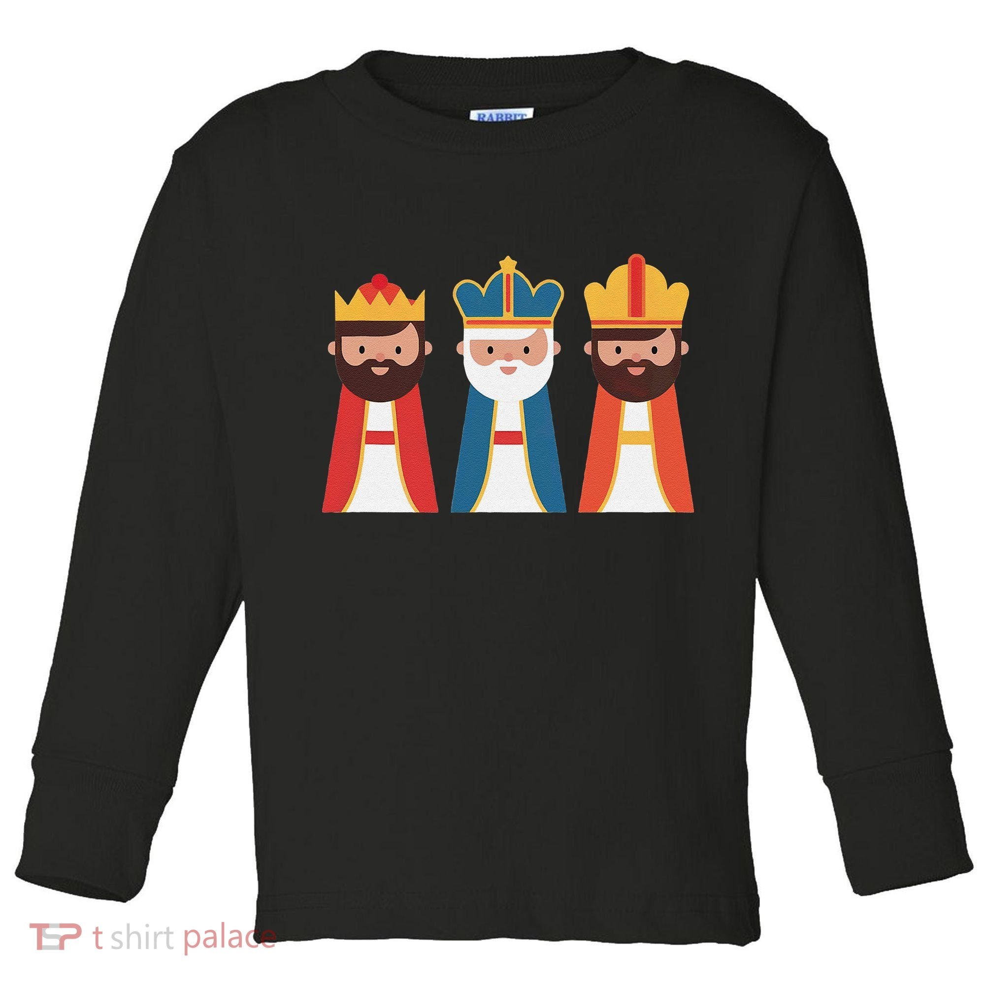 Epiphany Feliz Dia De Reyes Three Wise Happy Holy Kings Toddler Long Sleeve Shirt