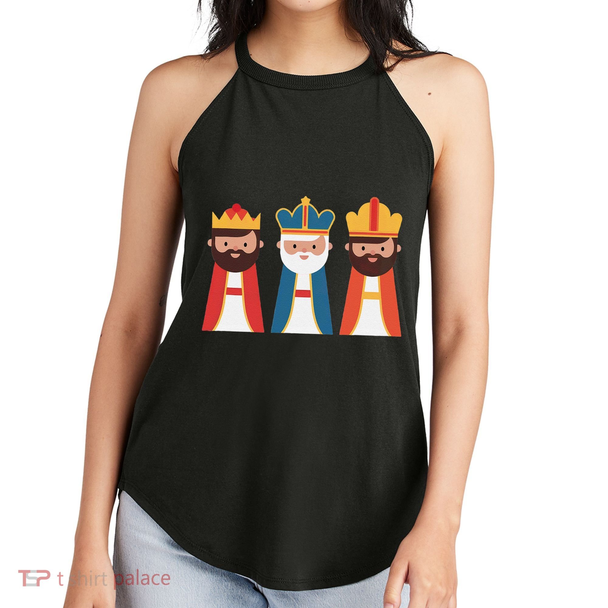 Epiphany Feliz Dia De Reyes Three Wise Happy Holy Kings Women's Perfect Tri Rocker Tank