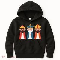 Epiphany Feliz Dia De Reyes Three Wise Happy Holy Kings Kids Hoodie thumb 0