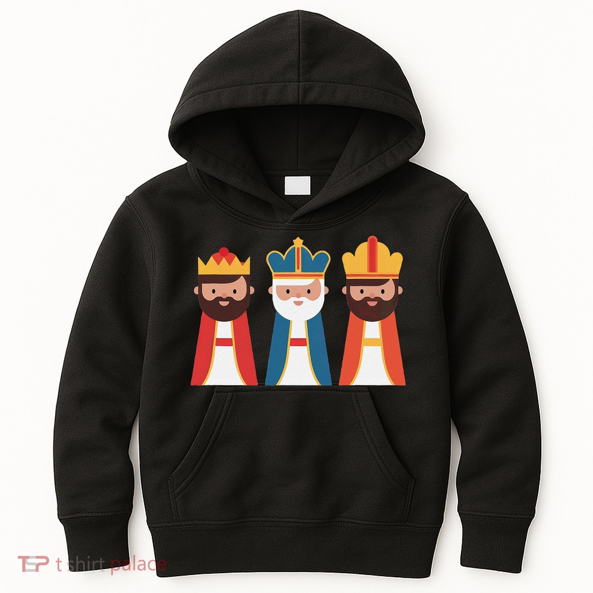 Epiphany Feliz Dia De Reyes Three Wise Happy Holy Kings Kids Hoodie