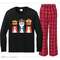 Epiphany Feliz Dia De Reyes Three Wise Happy Holy Kings Kids Long Sleeve Plaid Pajama Set thumb 0