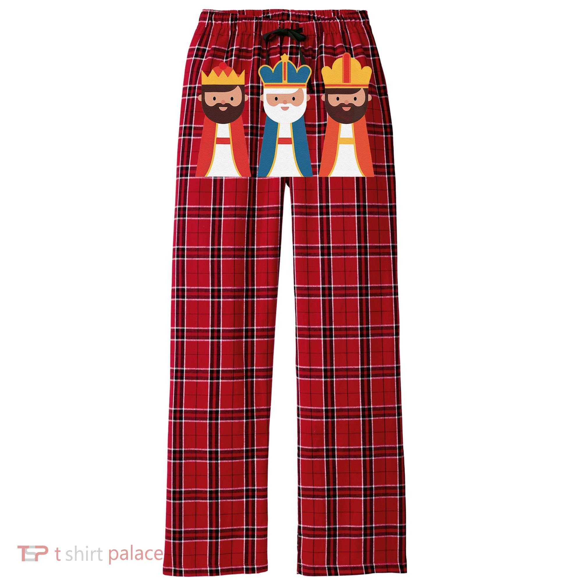 Epiphany Feliz Dia De Reyes Three Wise Happy Holy Kings Women's Flannel Plaid Pajama Pants