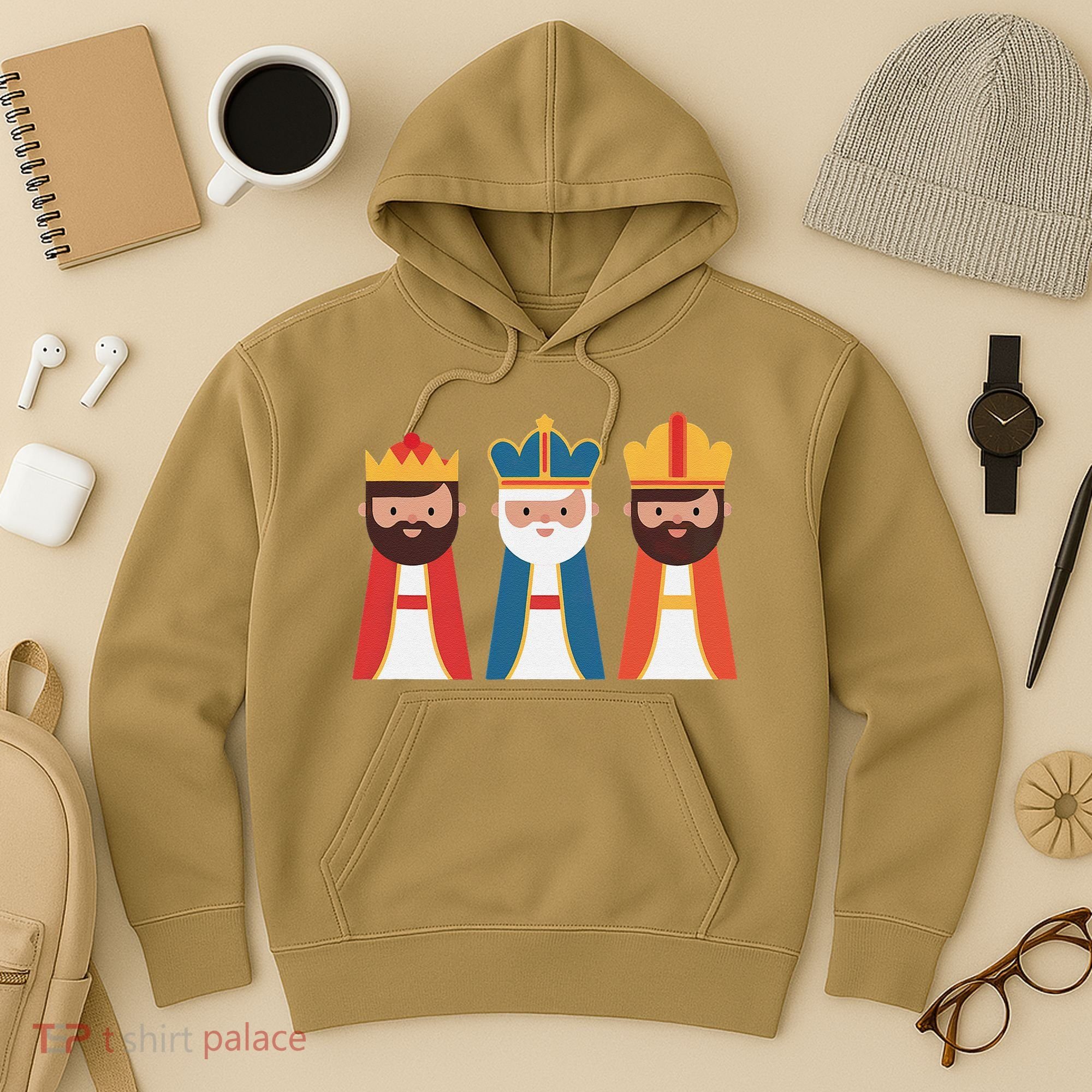 Epiphany Feliz Dia De Reyes Three Wise Happy Holy Kings Hoodie