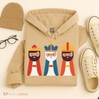 Epiphany Feliz Dia De Reyes Three Wise Happy Holy Kings Hoodie thumb 4
