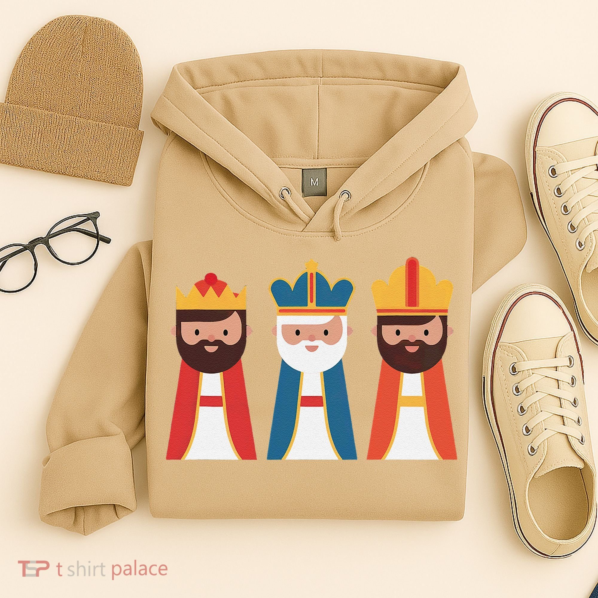 Epiphany Feliz Dia De Reyes Three Wise Happy Holy Kings Hoodie