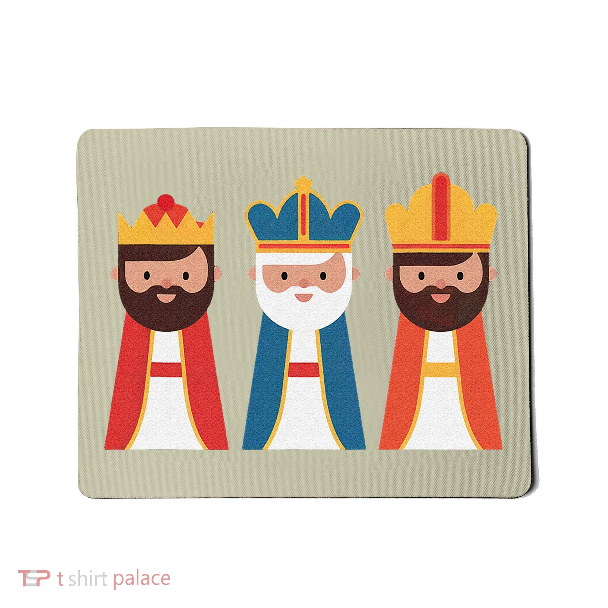Epiphany Feliz Dia De Reyes Three Wise Happy Holy Kings Mousepad