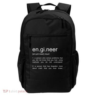 Engineer Funny Dictionary Definition Backpack