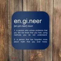 Engineer Funny Dictionary Definition Coaster thumb 0
