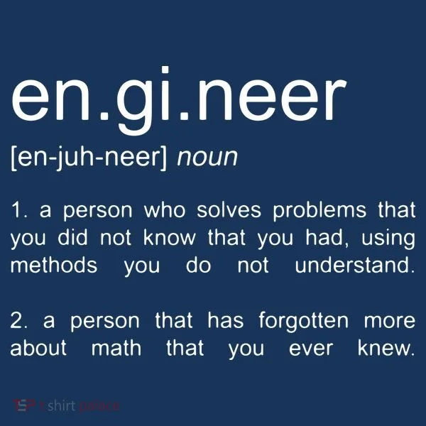 Engineer Funny Dictionary Definition Polo