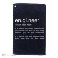 Engineer Funny Dictionary Definition Golf Towel thumb 0