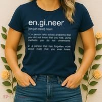 Engineer Funny Dictionary Definition Women's T-Shirt thumb 2