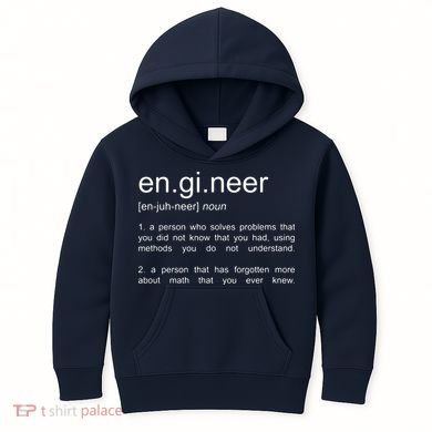Engineer Funny Dictionary Definition Kids Hoodie