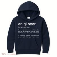 Engineer Funny Dictionary Definition Kids Hoodie thumb 0