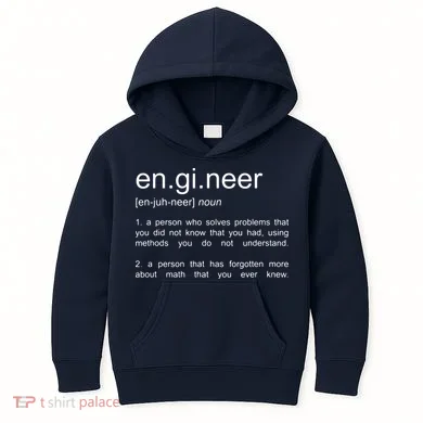 Engineer Funny Dictionary Definition Kids Hoodie