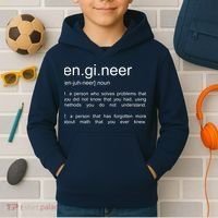 Engineer Funny Dictionary Definition Kids Hoodie thumb 2
