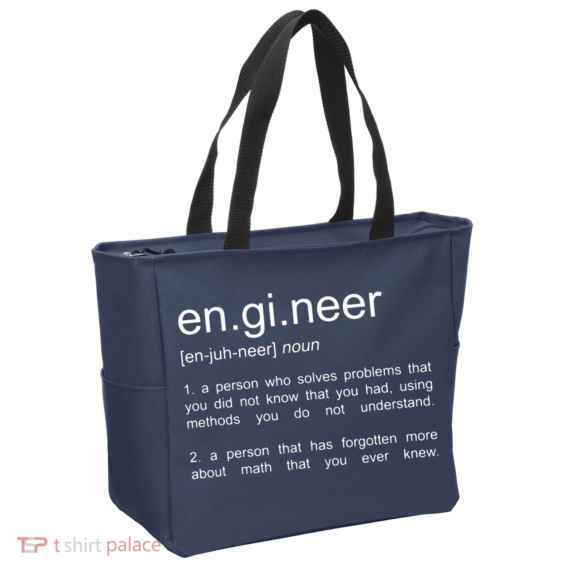 Engineer Funny Dictionary Definition Tote Bag