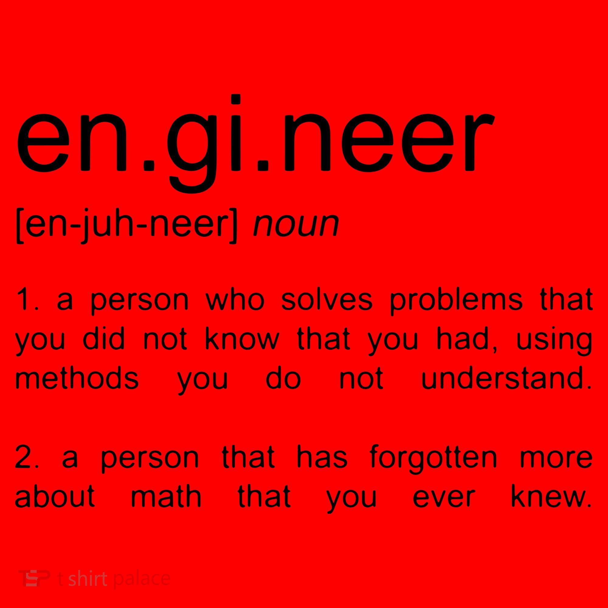 Engineer Funny Dictionary Definition Santa Hat