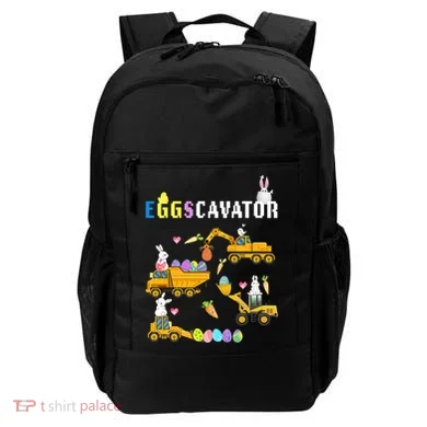 EggsCavator Funny Easter Egg Hunt Backpack