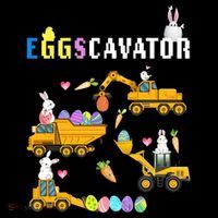 EggsCavator Funny Easter Egg Hunt Backpack thumb 2