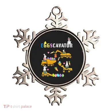 EggsCavator Funny Easter Egg Hunt Ornament