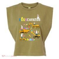 EggsCavator Funny Easter Egg Hunt Garment-Dyed Women's Muscle Tee thumb 0
