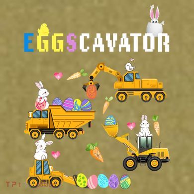 EggsCavator Funny Easter Egg Hunt Garment-Dyed Women's Muscle Tee