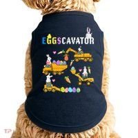 EggsCavator Funny Easter Egg Hunt Doggie Tank thumb 0