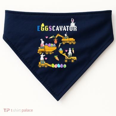 EggsCavator Funny Easter Egg Hunt USA-Made Doggie Bandana