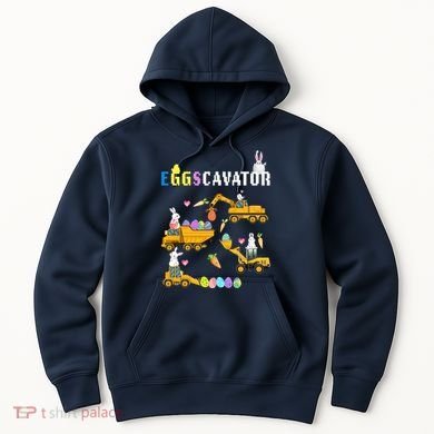 EggsCavator Funny Easter Egg Hunt Hoodie