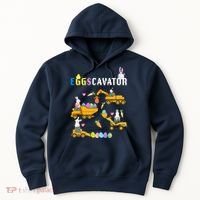EggsCavator Funny Easter Egg Hunt Hoodie thumb 0