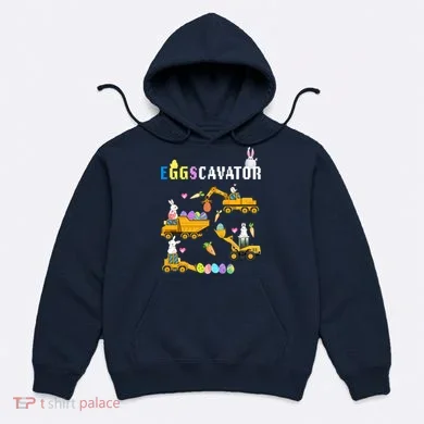 EggsCavator Funny Easter Egg Hunt Hoodie