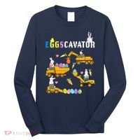 EggsCavator Funny Easter Egg Hunt Long Sleeve Shirt thumb 0