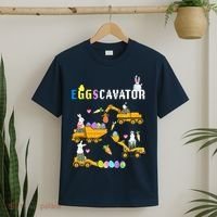 EggsCavator Funny Easter Egg Hunt T-Shirt thumb 2