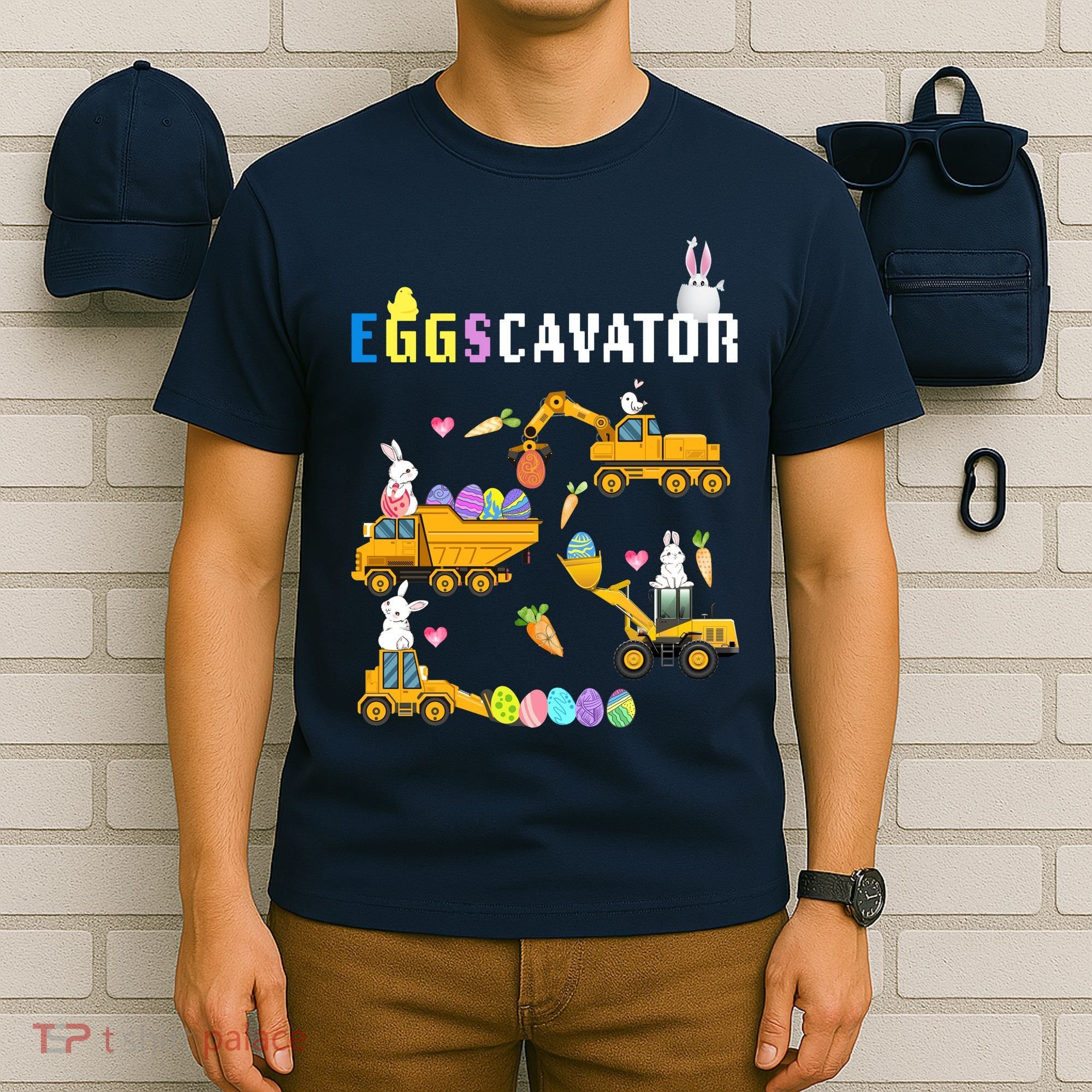 EggsCavator Funny Easter Egg Hunt T-Shirt