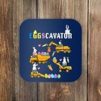 EggsCavator Funny Easter Egg Hunt Coaster thumb 0