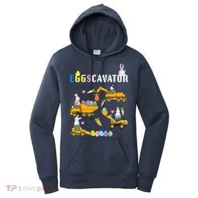 EggsCavator Funny Easter Egg Hunt Women's Hoodie