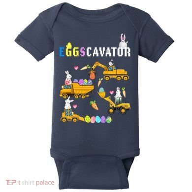 EggsCavator Funny Easter Egg Hunt Baby Bodysuit