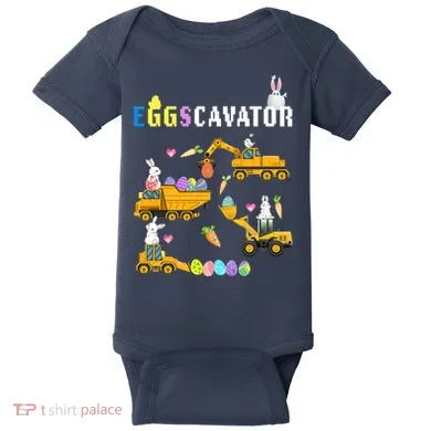 EggsCavator Funny Easter Egg Hunt Baby Bodysuit