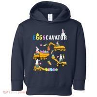 EggsCavator Funny Easter Egg Hunt Toddler Hoodie thumb 0