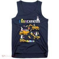 EggsCavator Funny Easter Egg Hunt Tank Top thumb 0