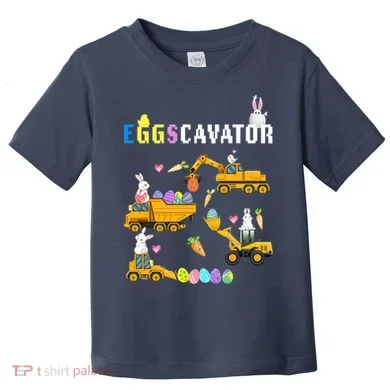 EggsCavator Funny Easter Egg Hunt Toddler T-Shirt