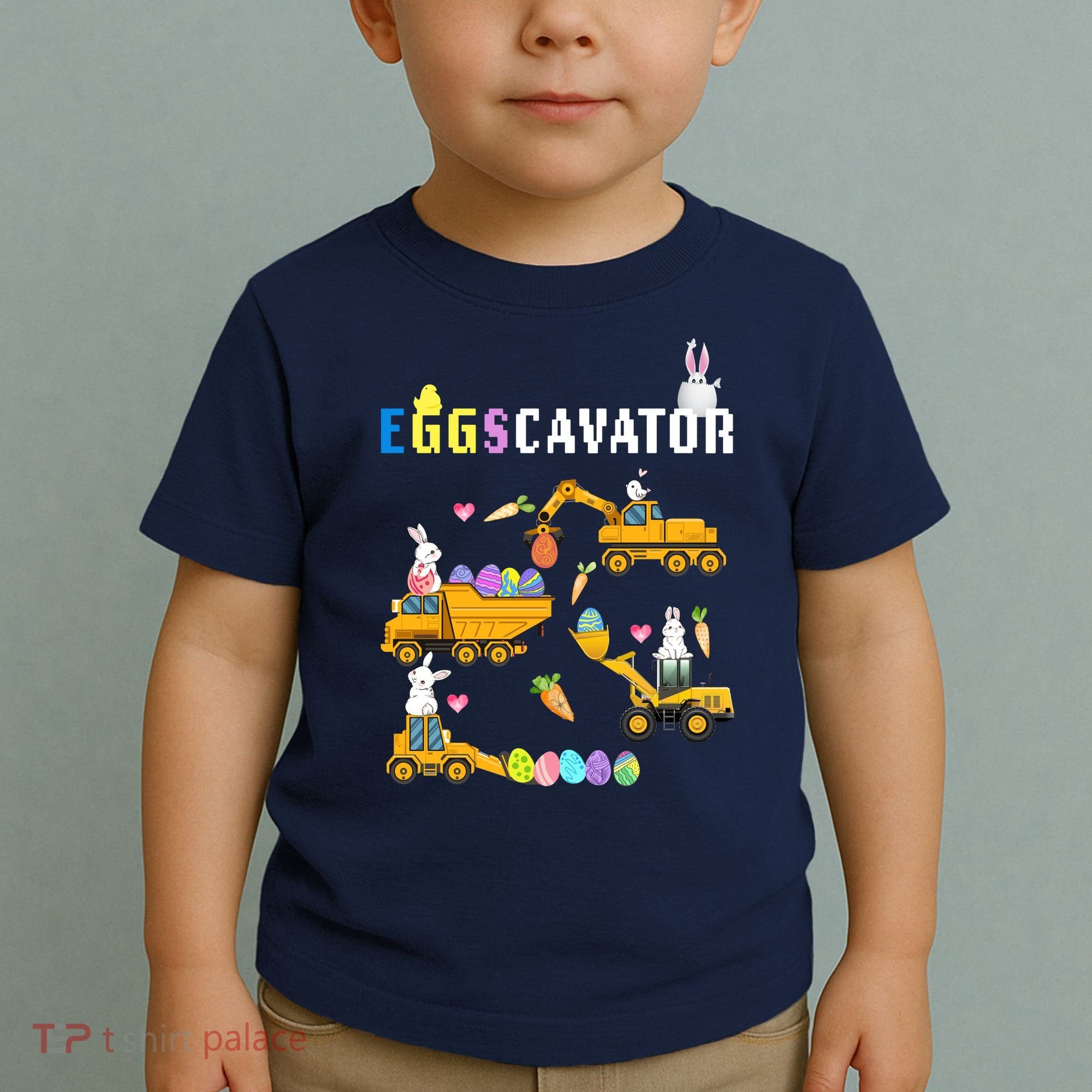 EggsCavator Funny Easter Egg Hunt Toddler T-Shirt