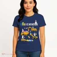EggsCavator Funny Easter Egg Hunt Women's T-Shirt thumb 4