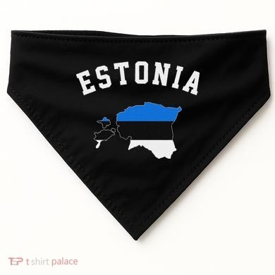 Estonian Flag Estonia USA-Made Doggie Bandana