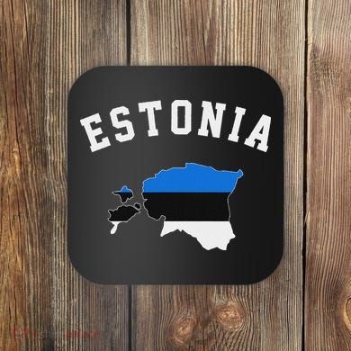 Estonian Flag Estonia Coaster