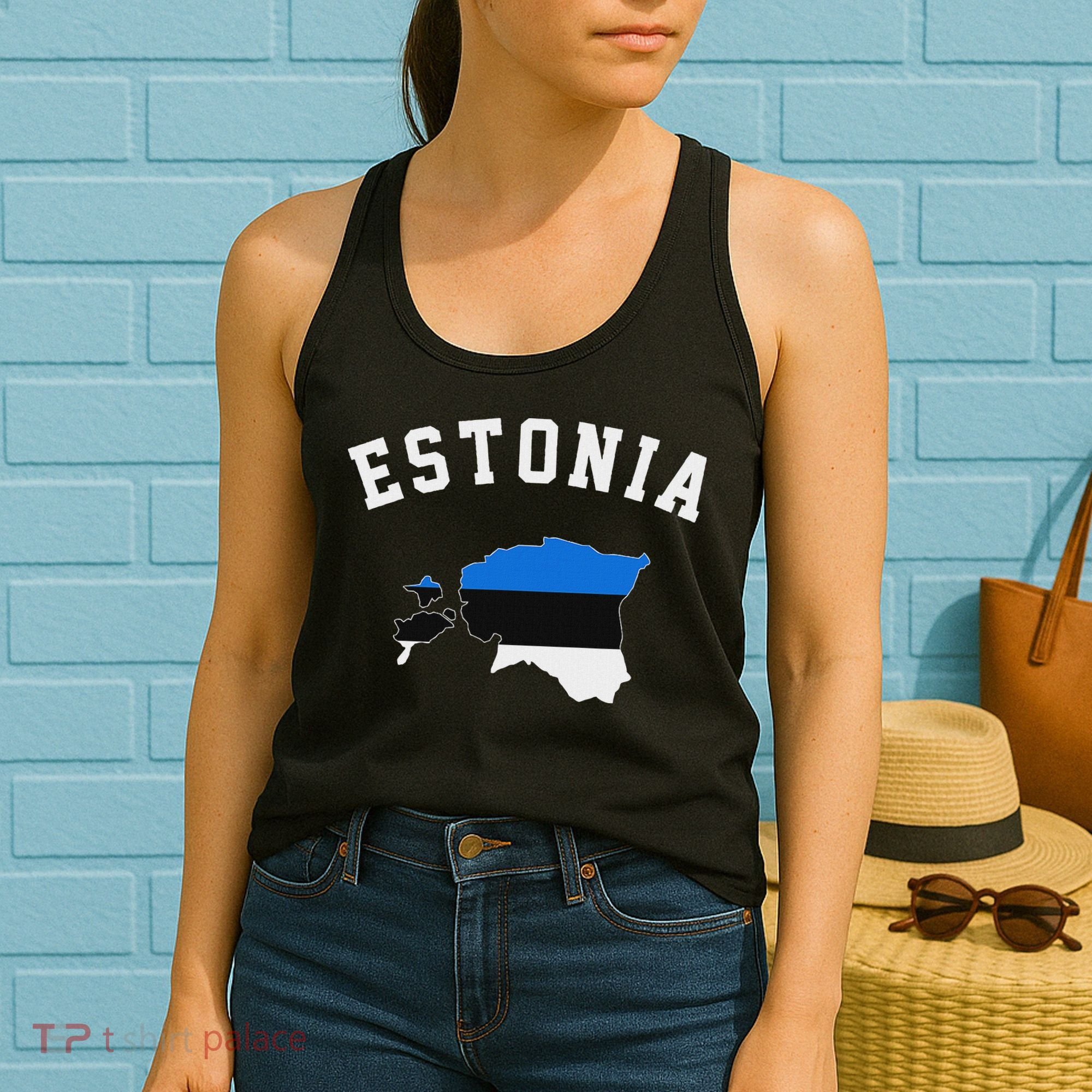 Estonian Flag Estonia Women's Tank Top